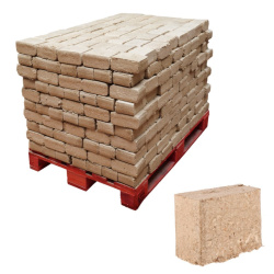 Bûches compressées - 540 bûches - Fabrication locale - Bois 100% français