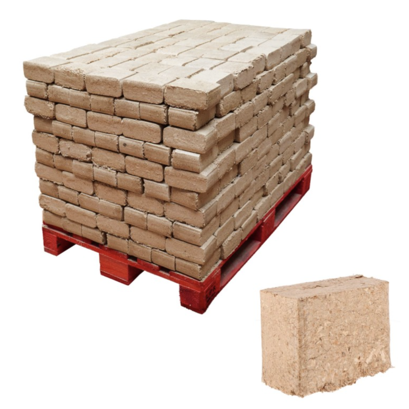 Bûches compressées - 540 bûches - Fabrication locale - Bois 100% français
